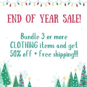 End of Year Sale!!